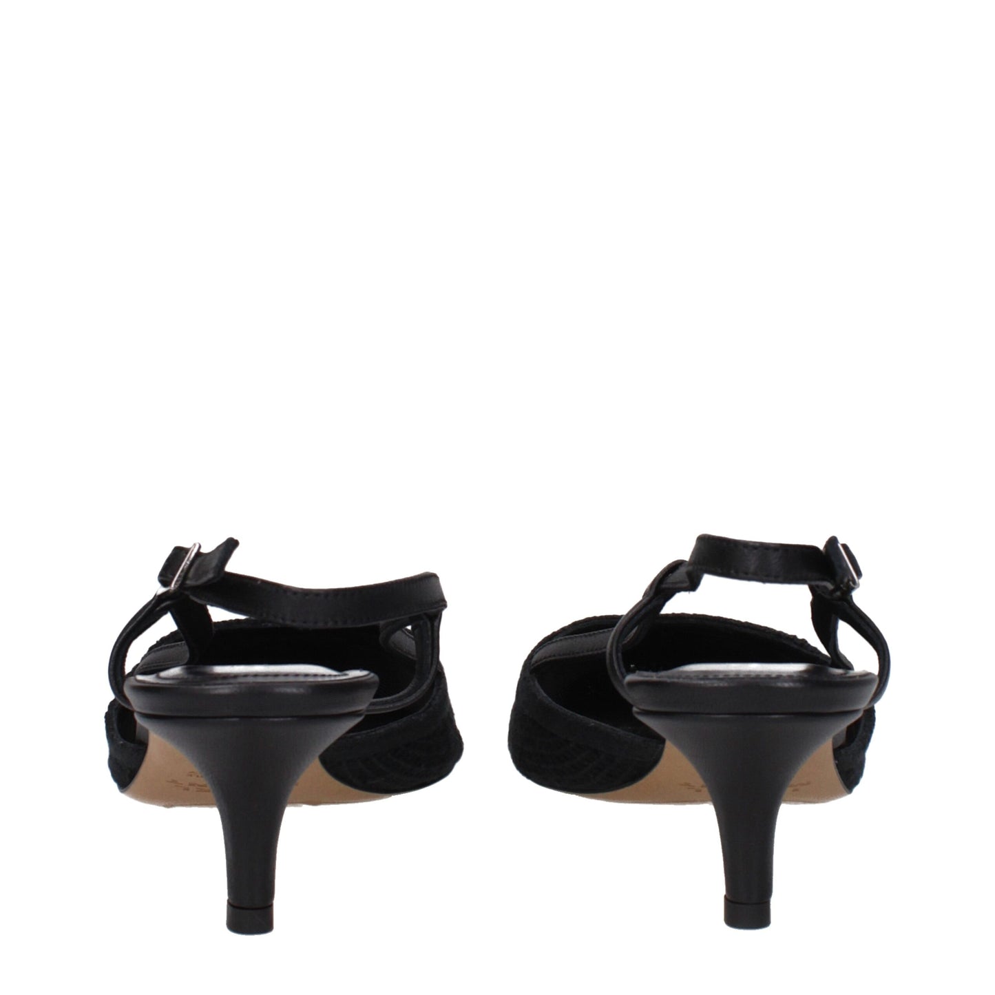 Isabel Marant Black Fabric Mid Heel Pumps