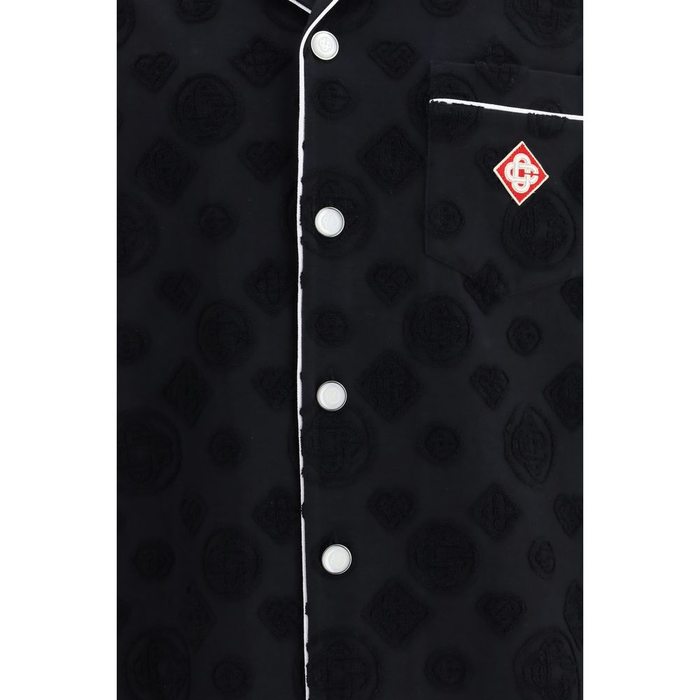 Casablanca Black Cotton Shortsleeve Shirt