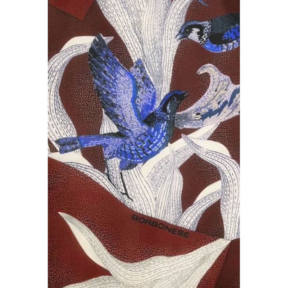 Borbonese Red Silk Women Scarf