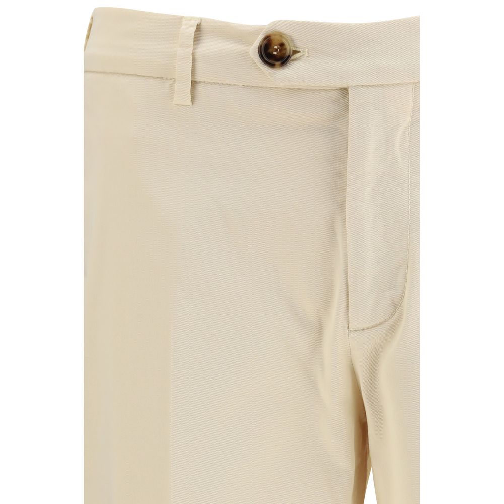 Brunello Cucinelli Cream Cotton Pants