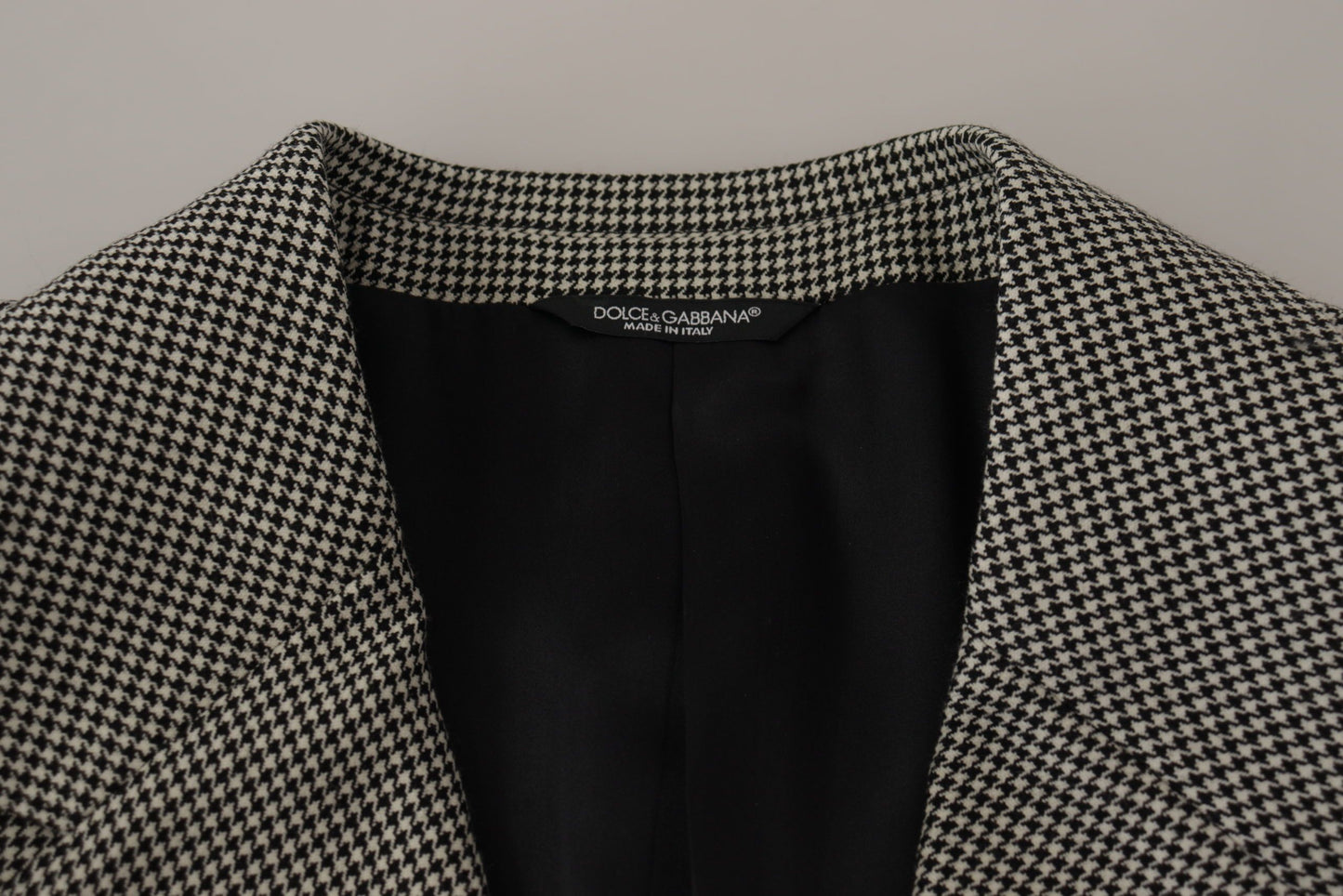Dolce & Gabbana Gray Checkered Single Breasted Jacket Blazer