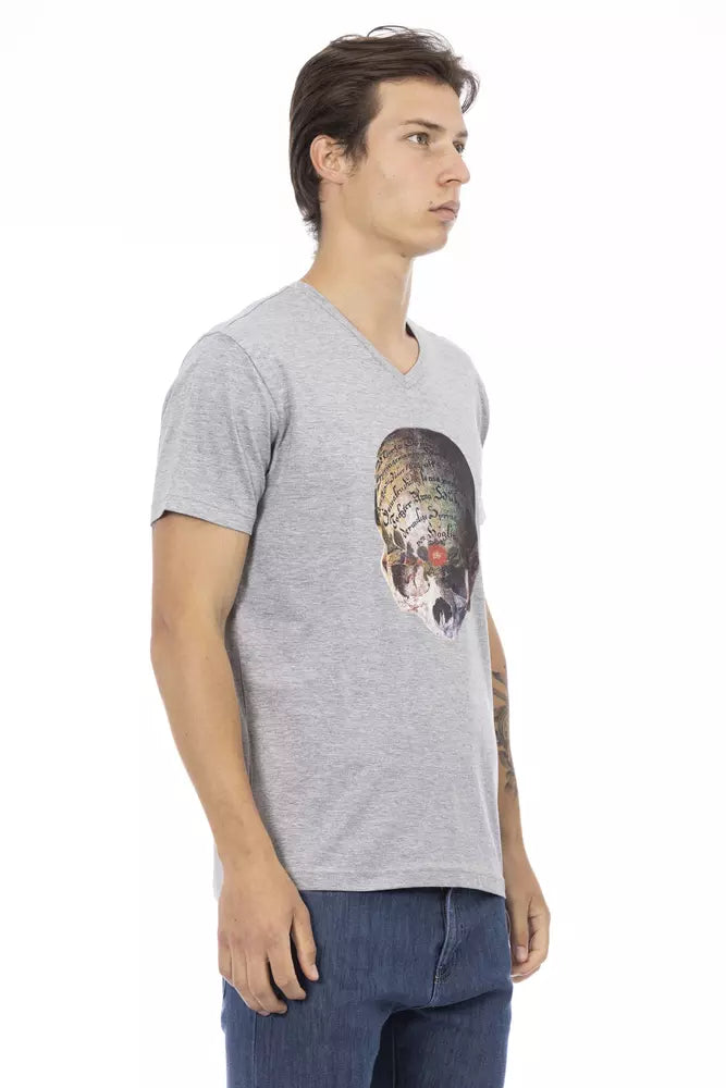 Trussardi Action Gray Cotton Men's T-Shirt