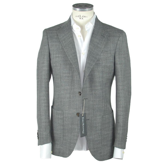 Emilio Romanelli Gray Wool Men's Blazer