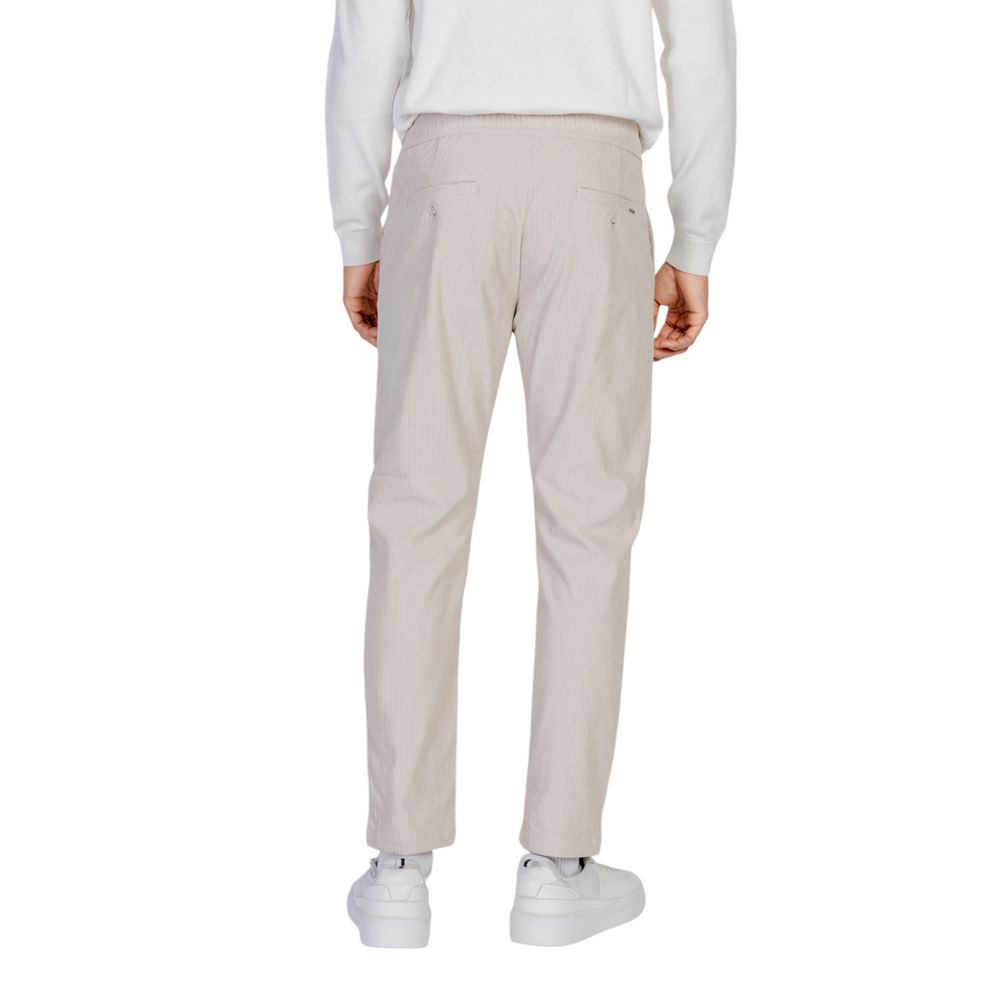 Antony Morato Beige Polyester Casual Pants