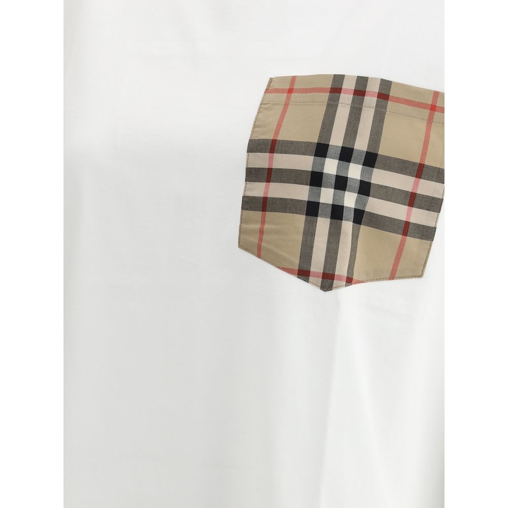 Burberry White Cotton Sportswear