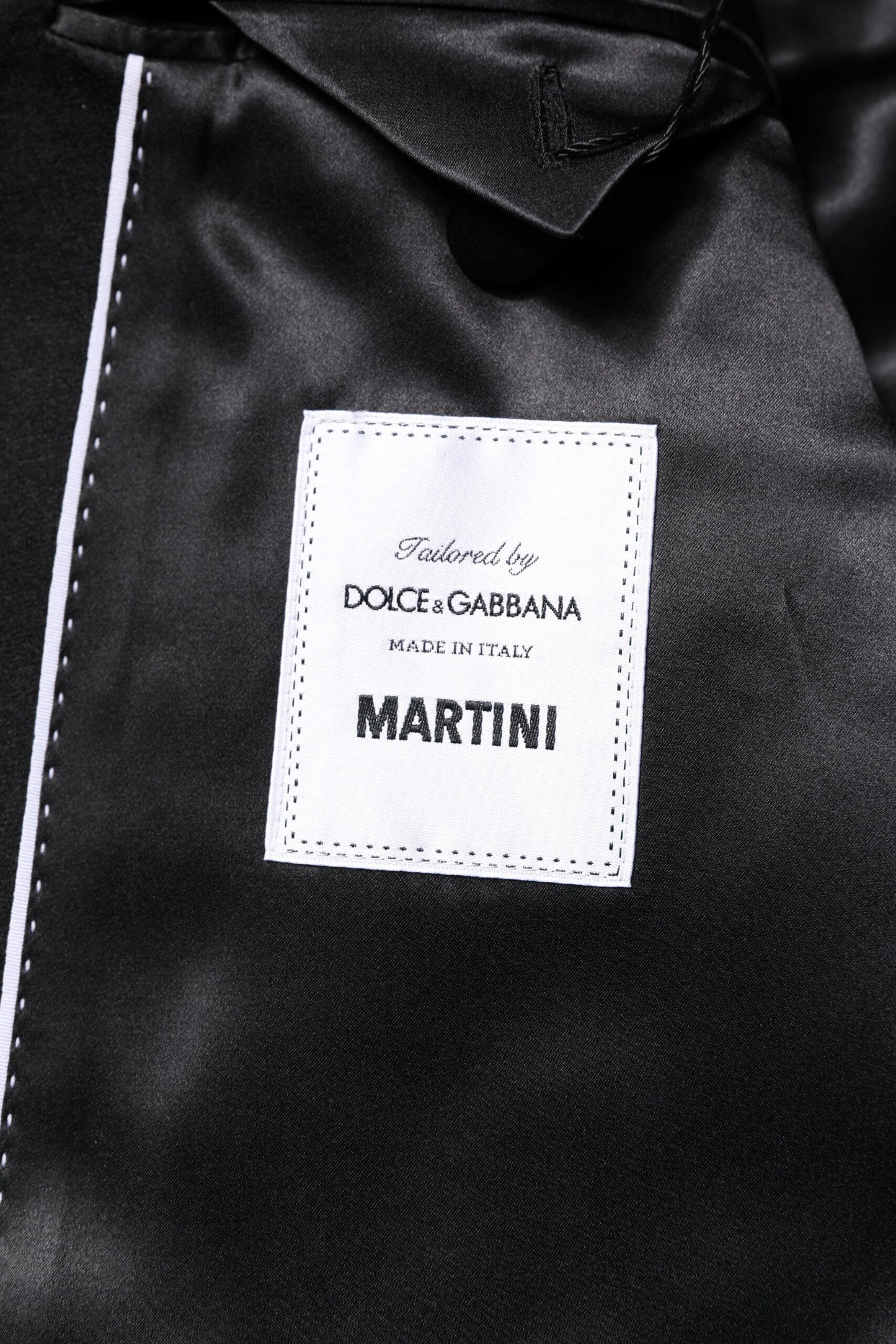 Dolce & Gabbana Black Single Breasted Men Coat MARTINI Blazer