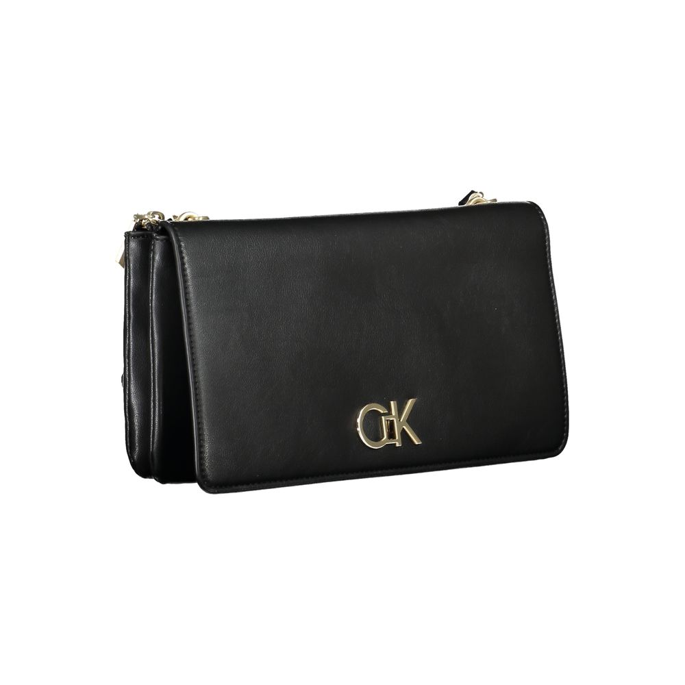 Calvin Klein Black Polyester Women Shoulder Bag