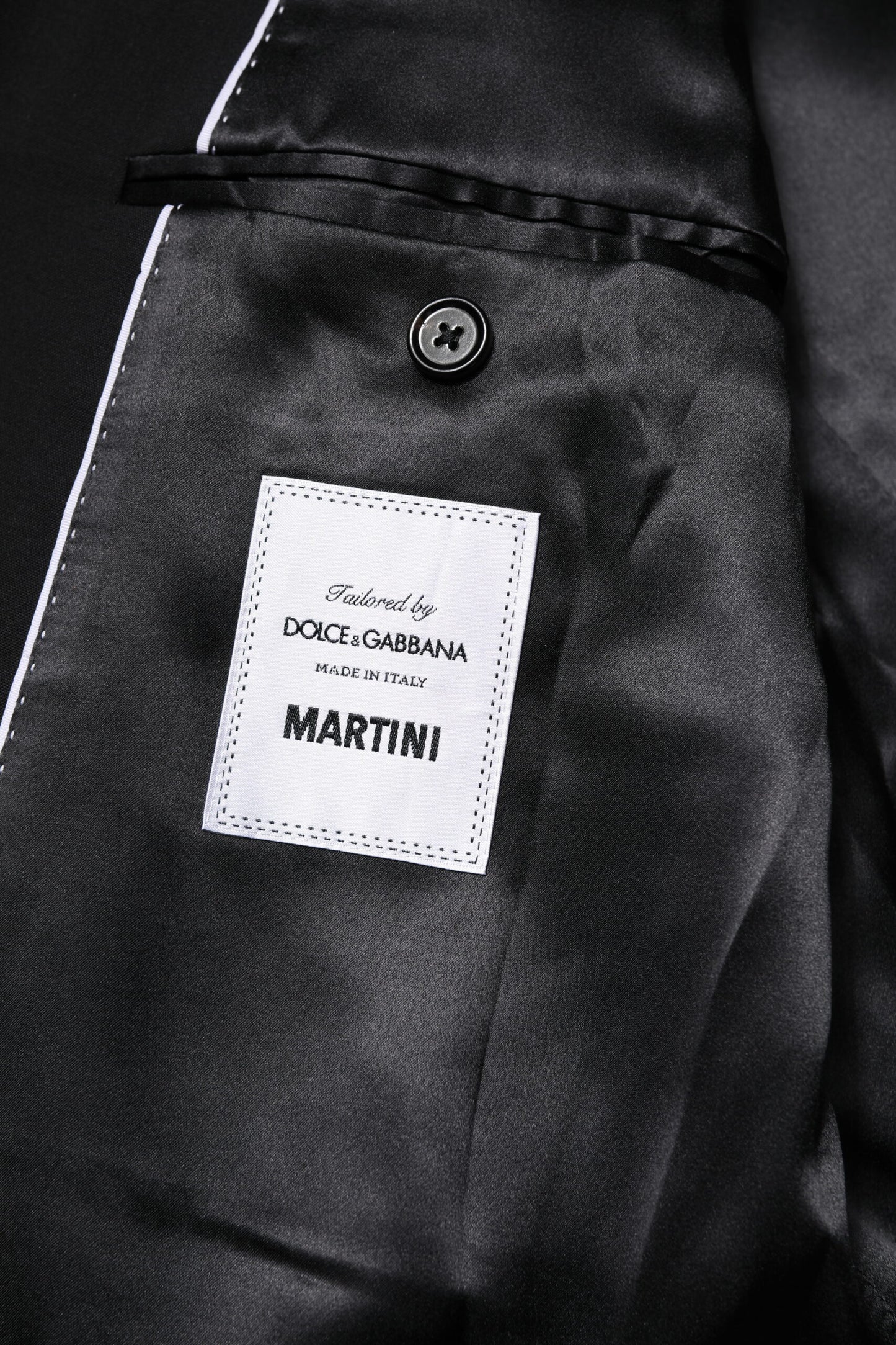 Dolce & Gabbana Black MARTINI Double Breasted Suit Jacket