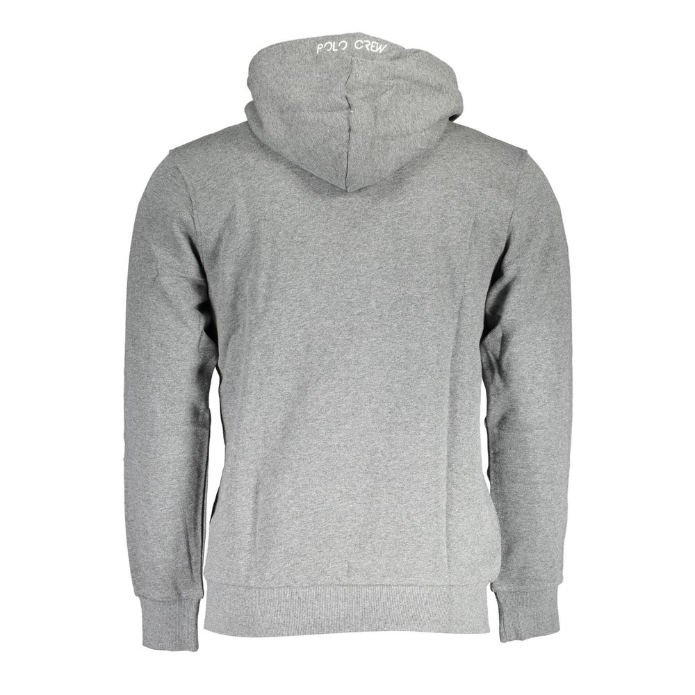 La Martina Gray Cotton Sweatshirt