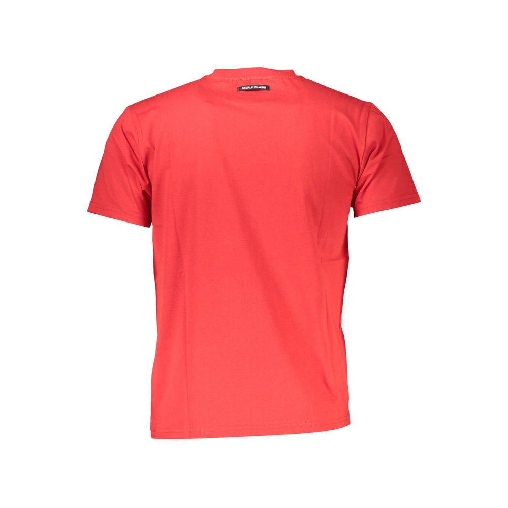 Cavalli Class Red Cotton T-Shirt