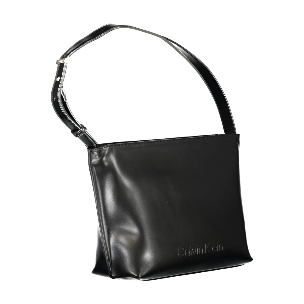 Calvin Klein Black Polyester Women Shoulder Bag
