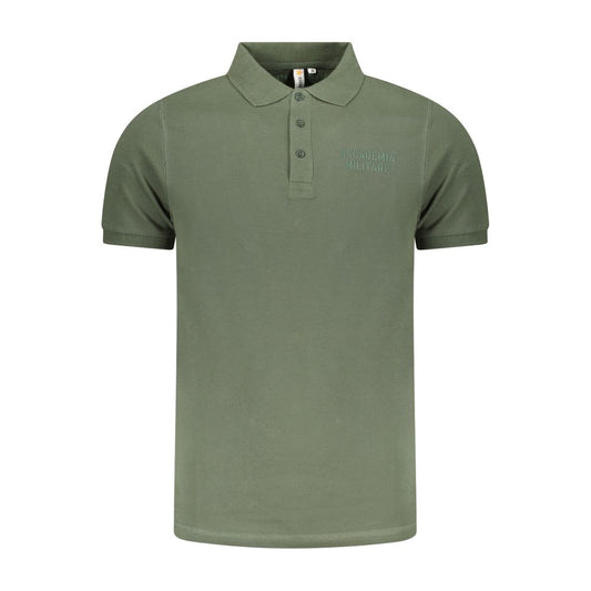 Accademia Militare Green Cotton Polo Shirt