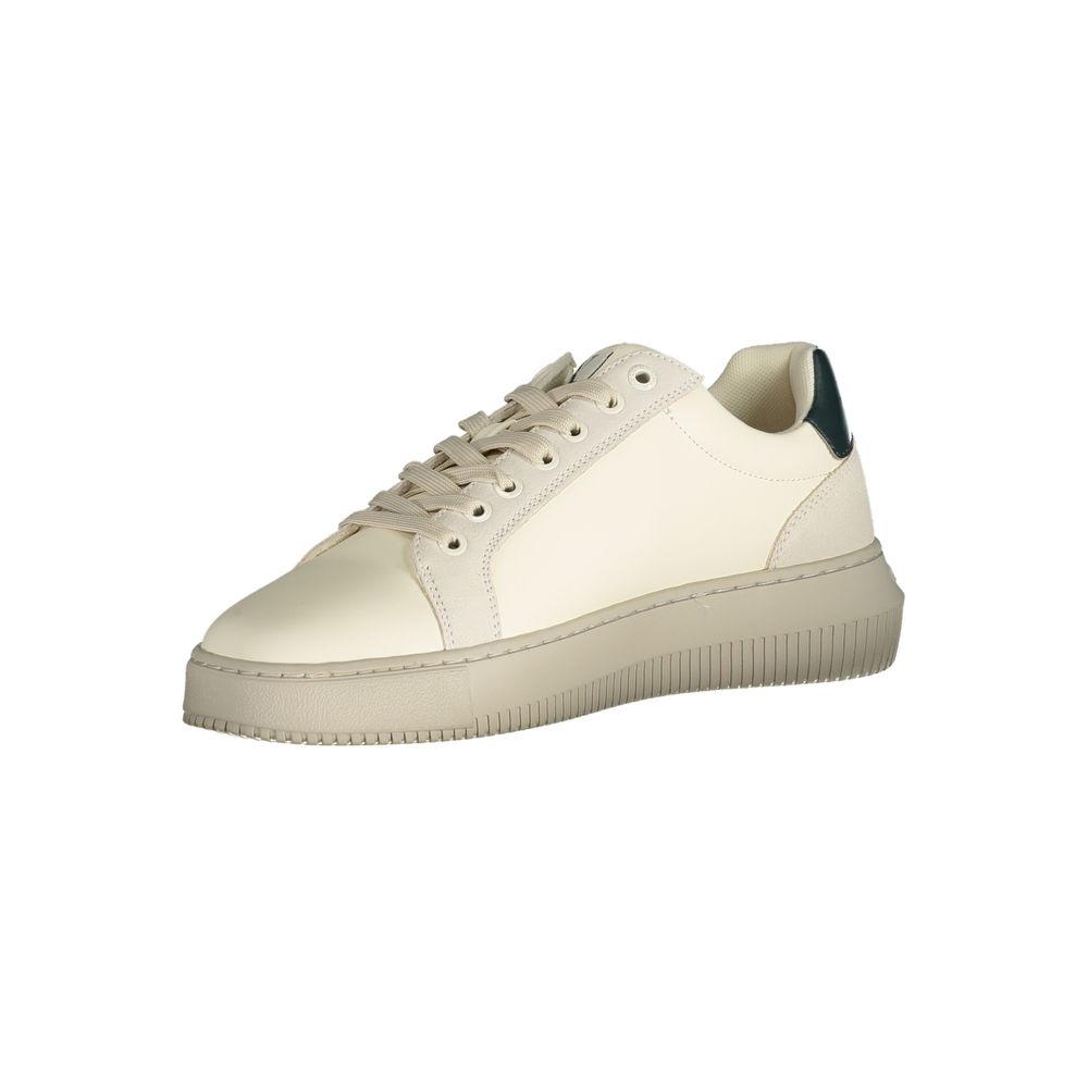 Calvin Klein White Polyurethane Men Sneaker