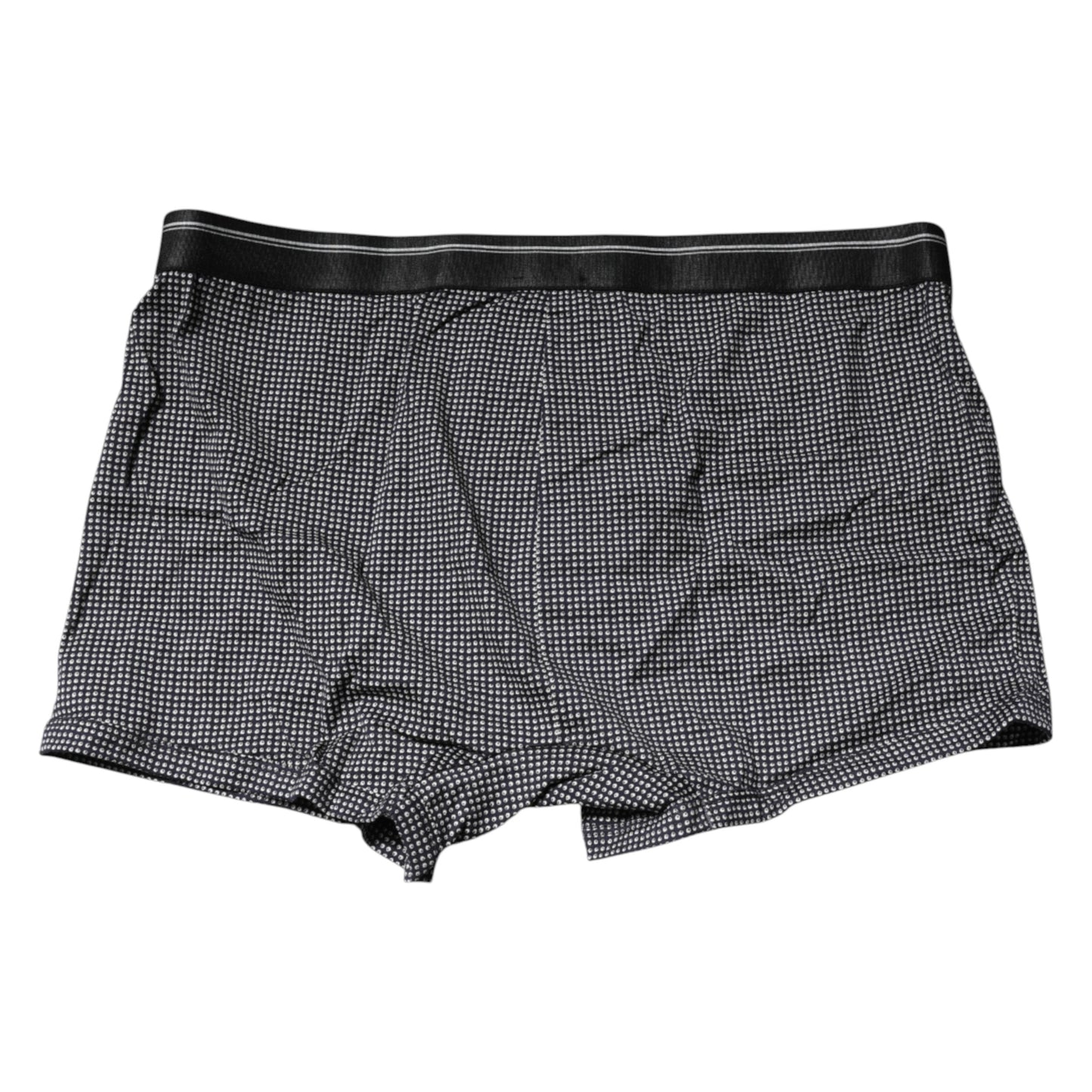 Dolce & Gabbana Gray Printed Cotton Boxer Short Underwear