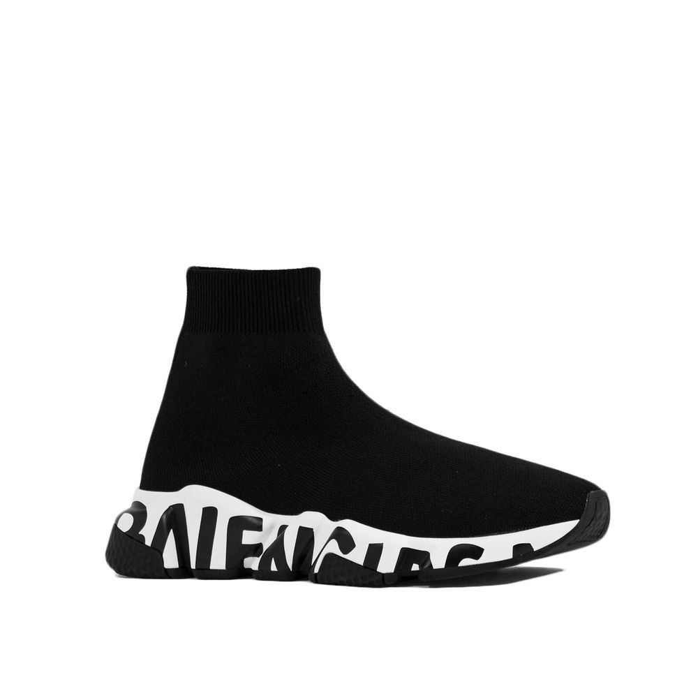Balenciaga Black Fabric Athletic Sneakers