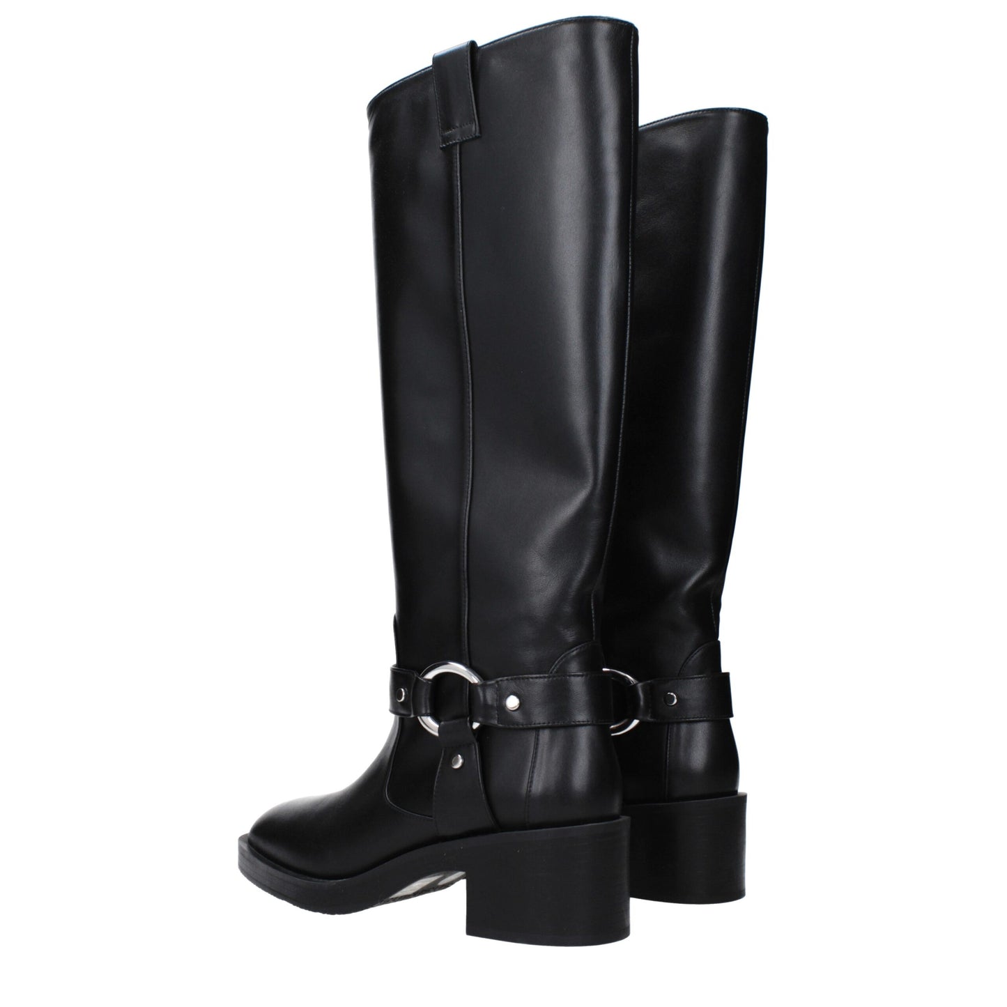 Stuart Weitzman Black Leather High Heel Boots