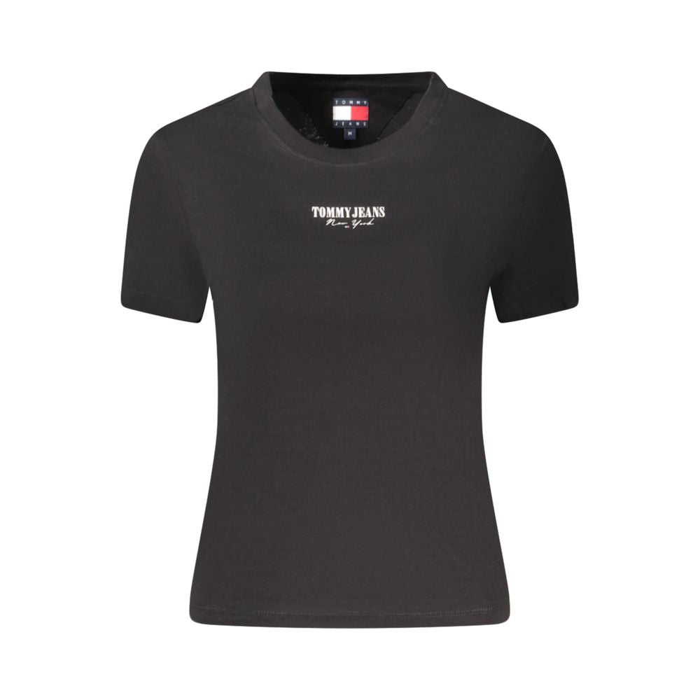 Tommy Hilfiger Black Cotton Women T-Shirt