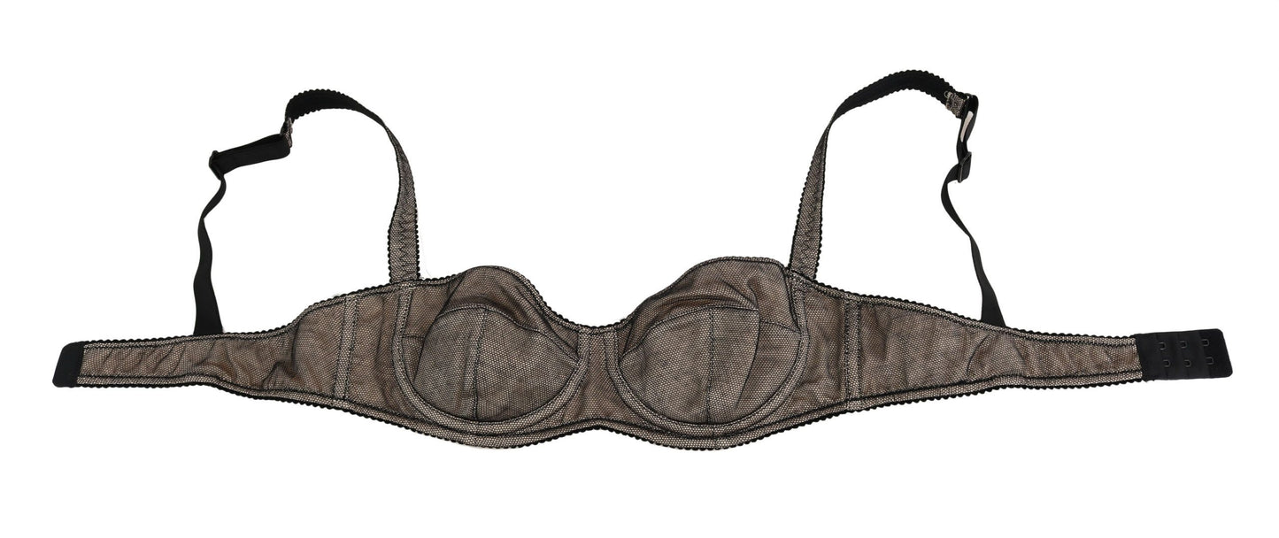 Dolce & Gabbana Brown Regg Balconcino Imbottito Bra Underwear