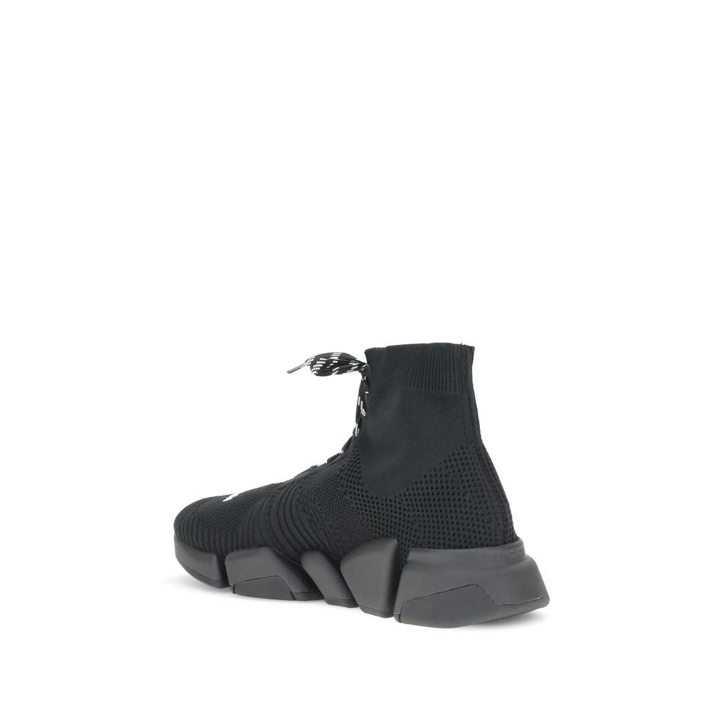 Balenciaga Black Polyester Athletic Sneakers