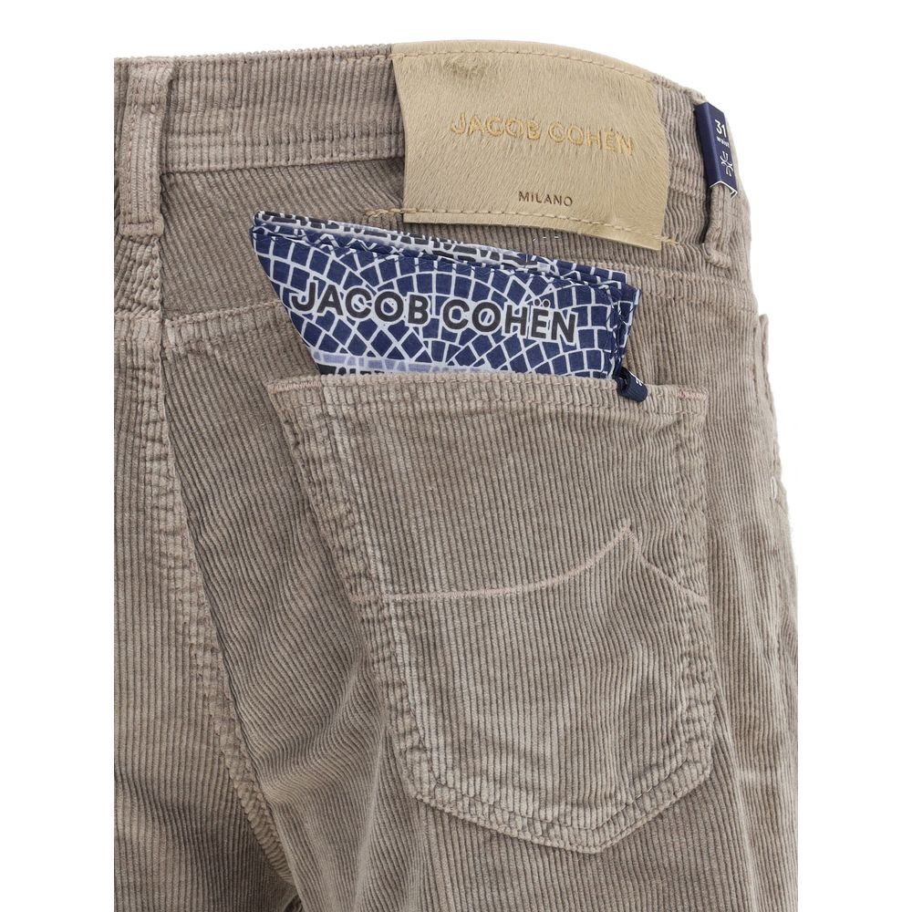Jacob Cohen Gray Cotton Casual Pants