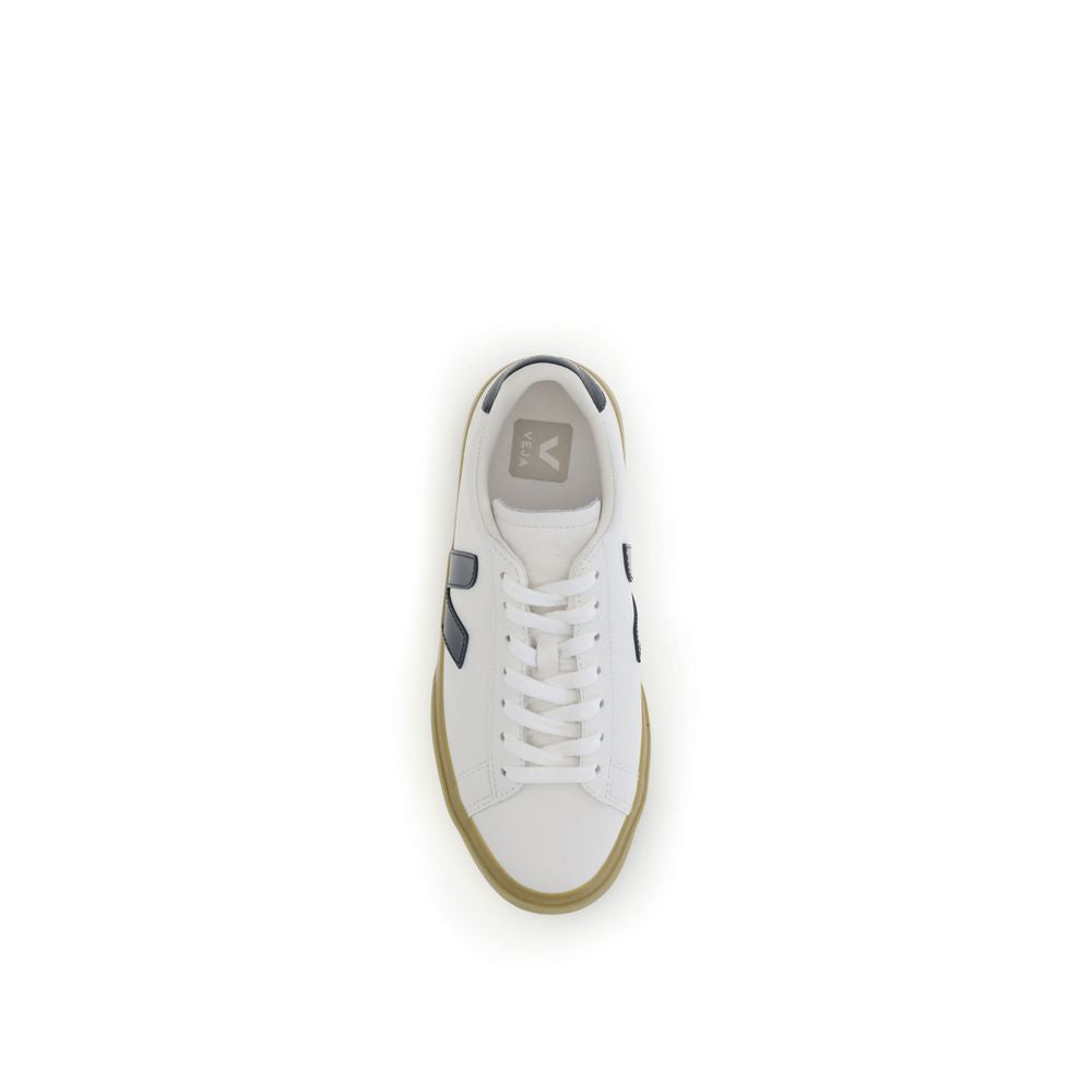 Veja White Leather Low Top Sneakers