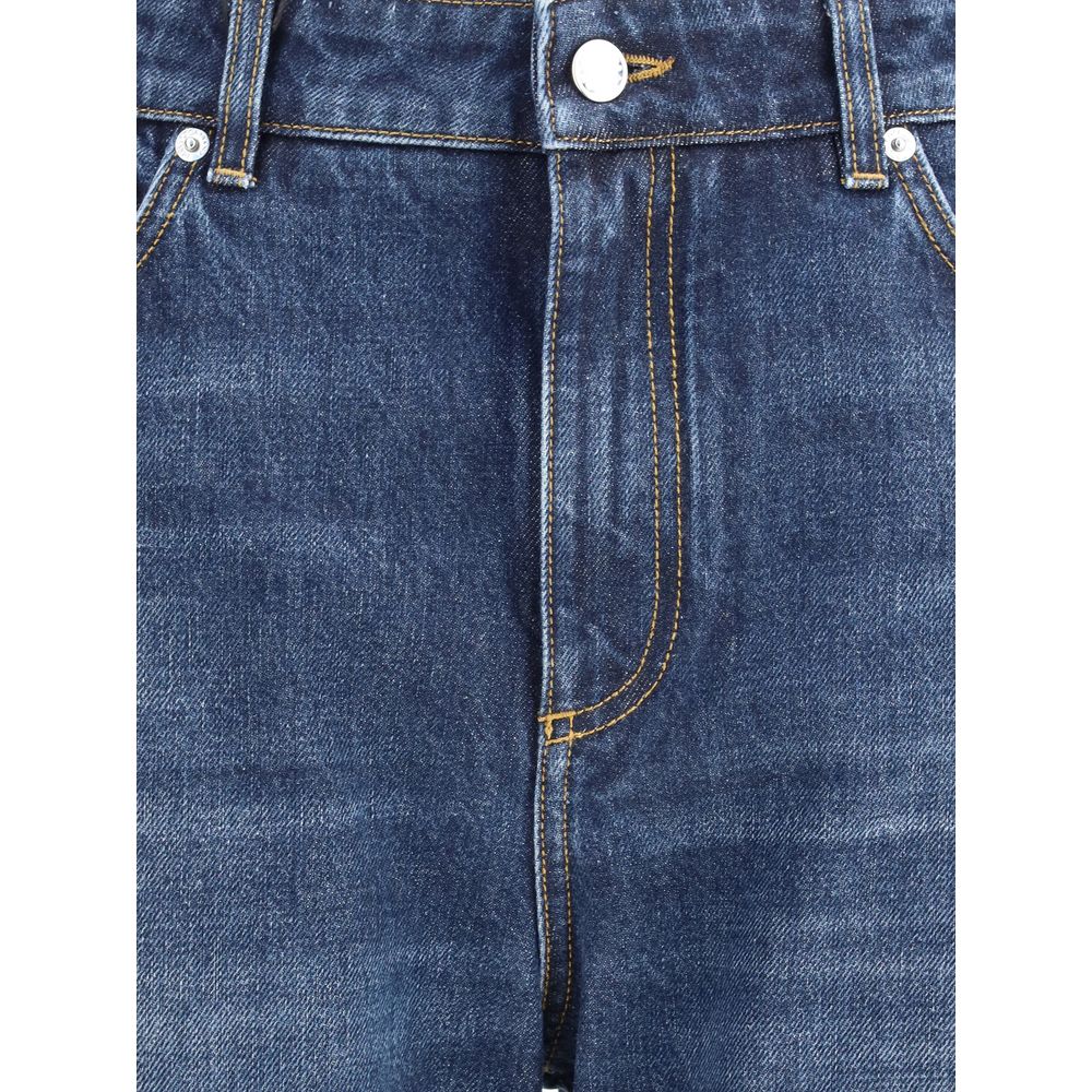Dolce & Gabbana Blue Cotton Boyfriend Jeans