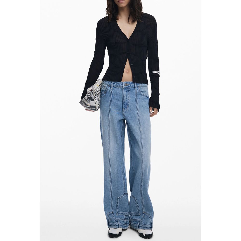 Desigual Black Viscose Women Cardigan