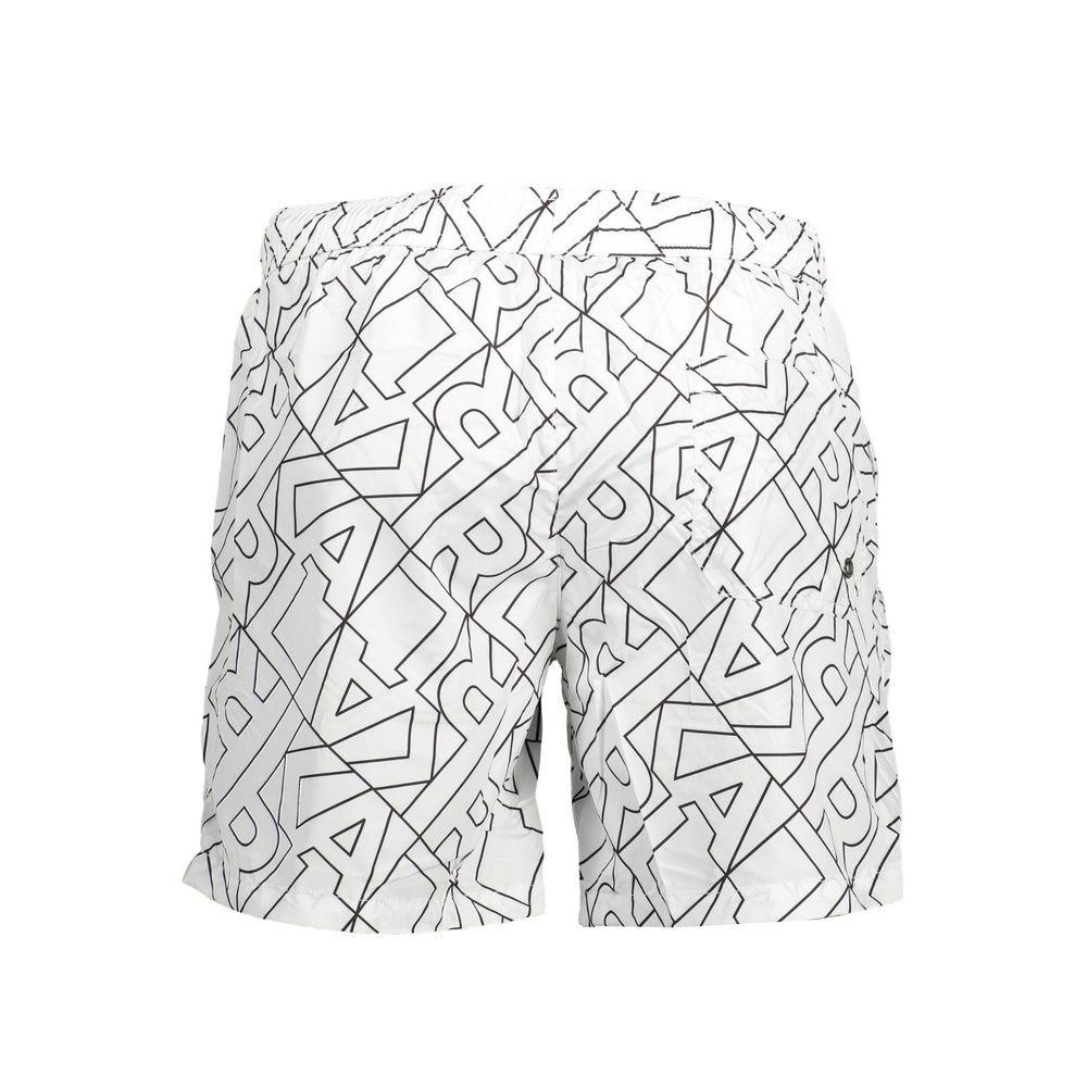 Karl Lagerfeld White Polyester Men's Swim Boxer