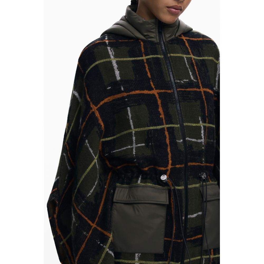 Desigual Green Polyester Women Poncho