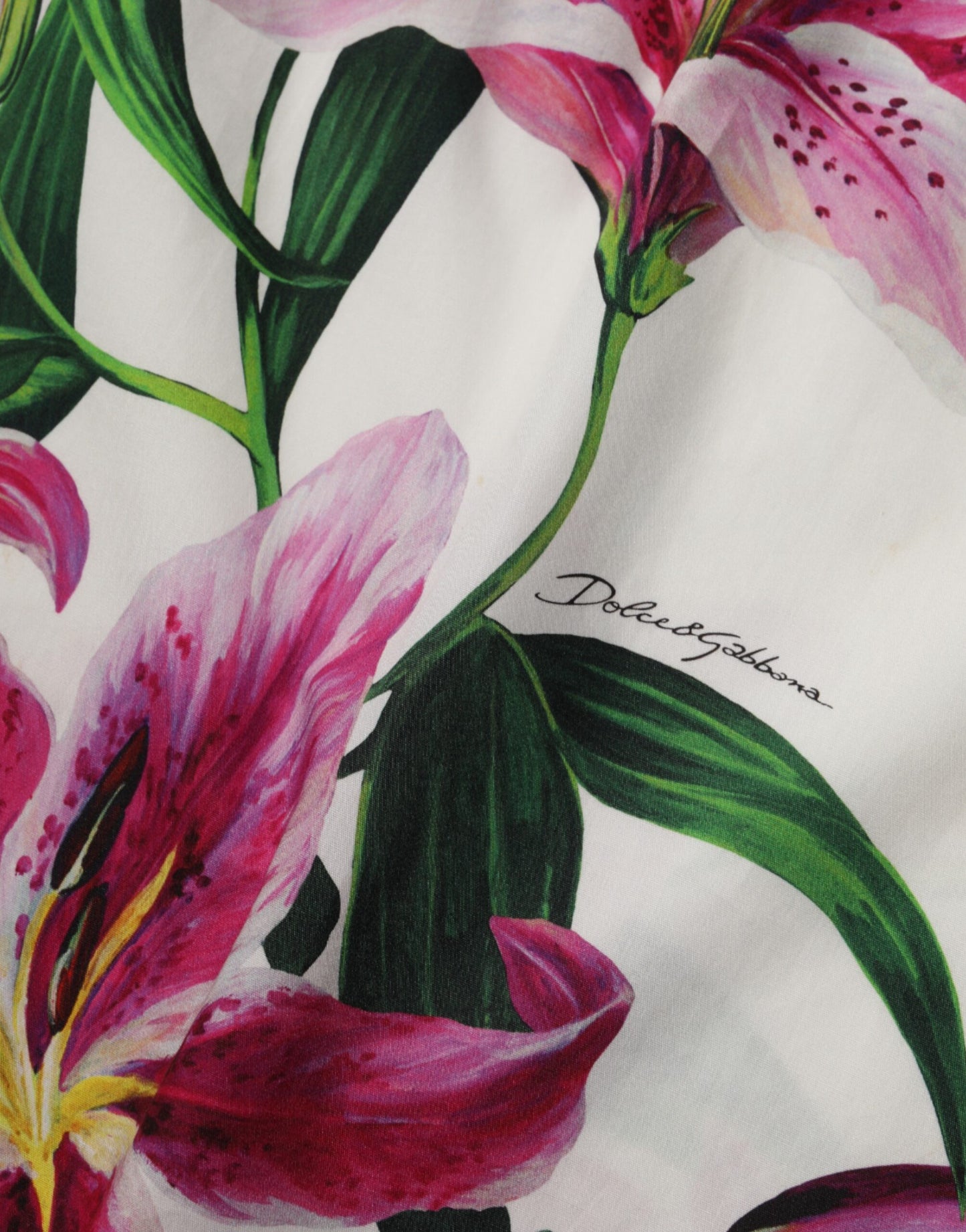 Dolce & Gabbana White Cotton Floral Sleeveless Mini Dress