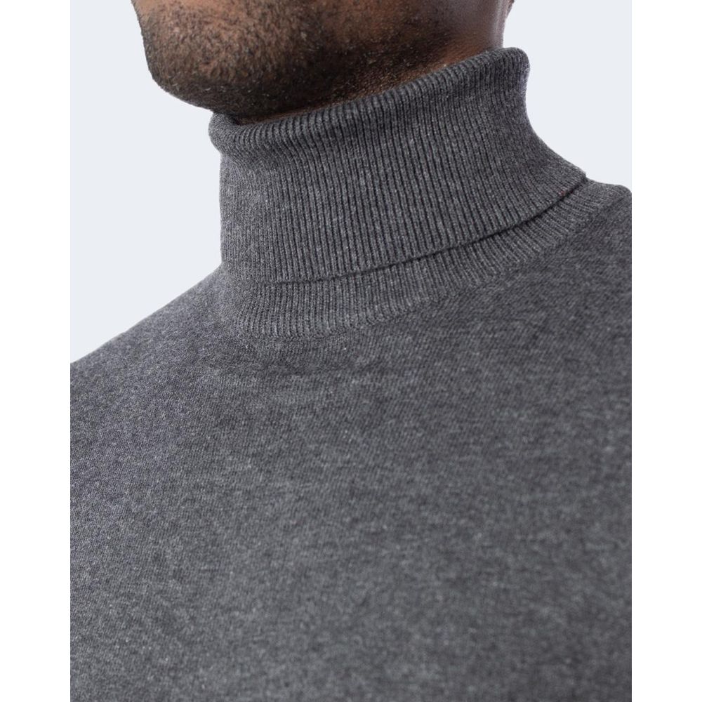 Jack Jones Gray Cotton Turtleneck