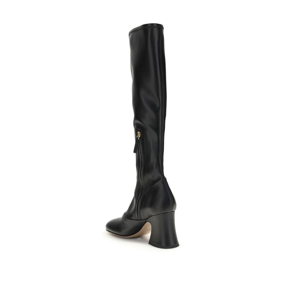 Chloé Black Leather Boots