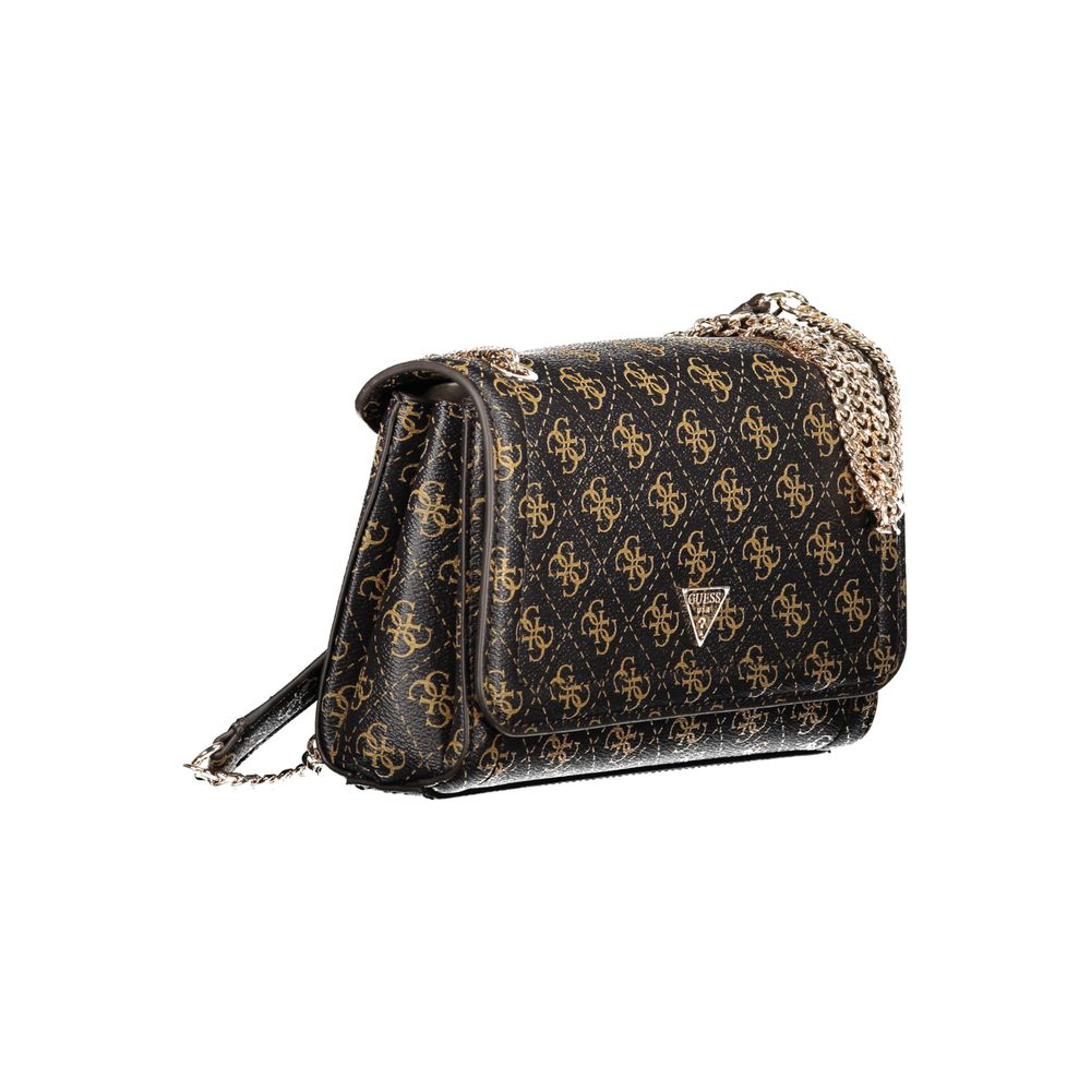 Guess Jeans Marrone Polyurethane Women Handbag