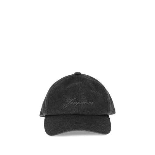 Jacquemus Gray Wool Cap (Baseball Hat)