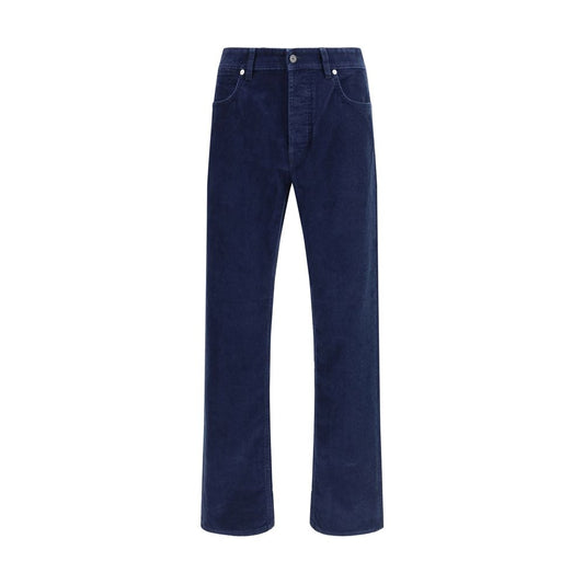 Stone Island Blue Cotton Straight-Leg Jeans