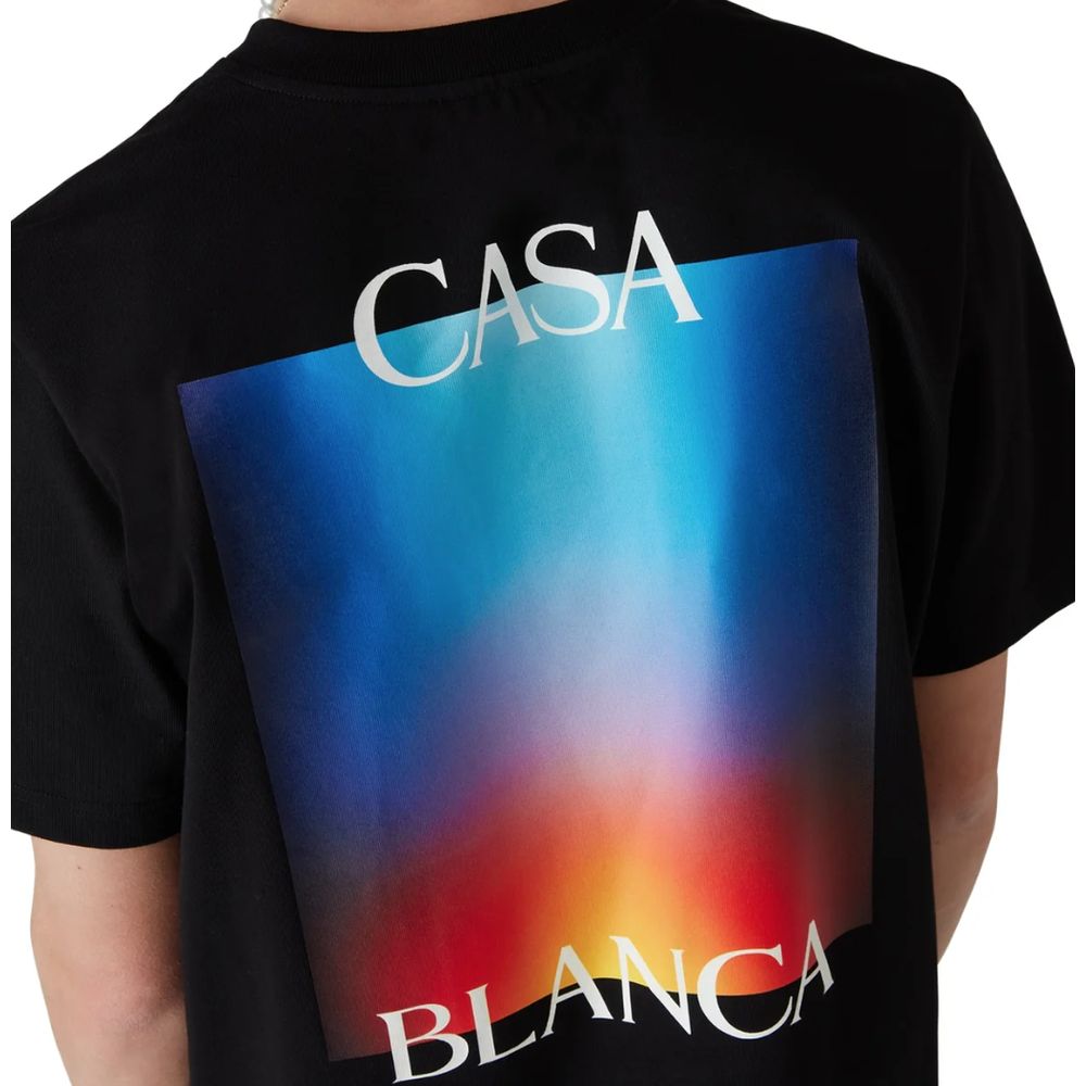Casablanca Black Cotton T-Shirt