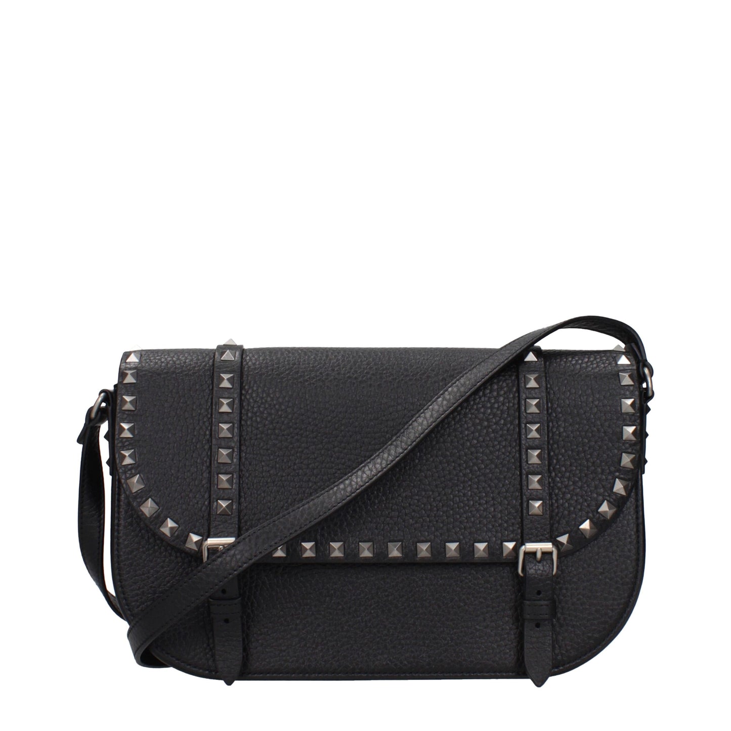 Valentino Garavani Black Leather Crossbody Bag