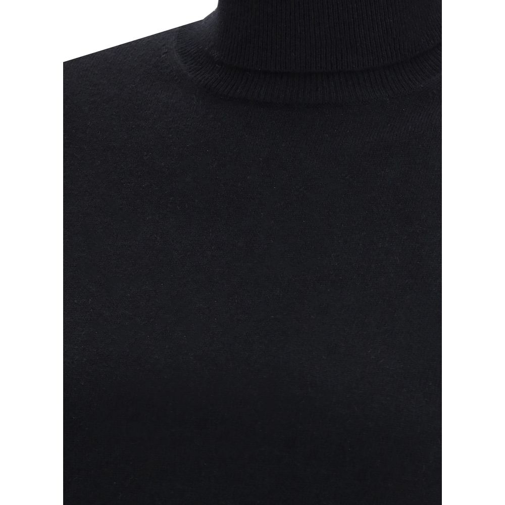 Max Mara Black Wool Turtleneck
