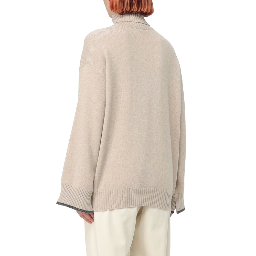 Brunello Cucinelli Beige Cashmere Cashmere Sweater