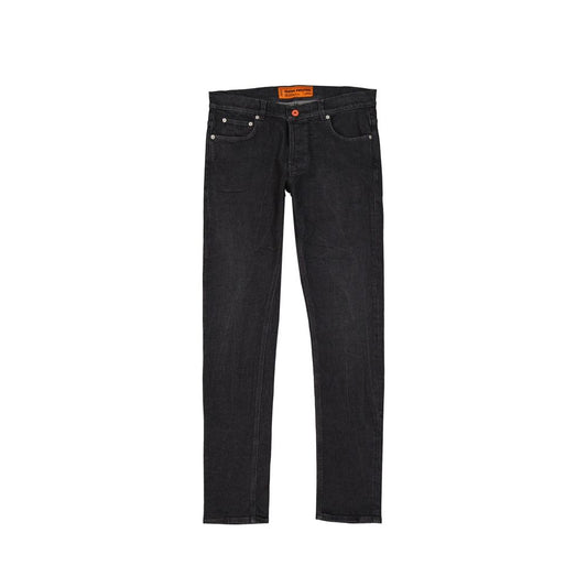 Heron Preston Black Cotton Slim Fit Jeans