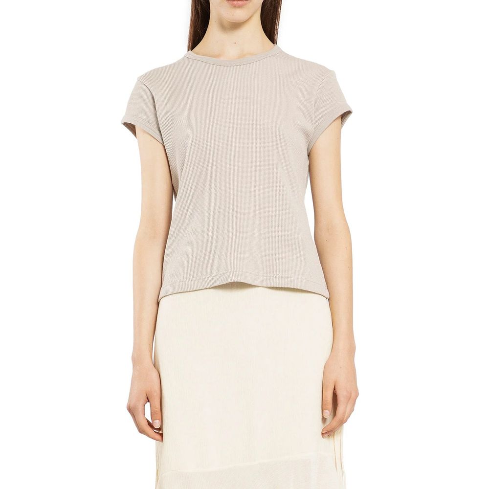 Acne Studios Beige Cotton Sleeveles T-Shirt