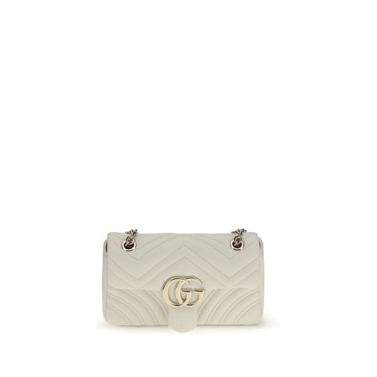 Gucci White Calf Leather Bos Taurus Shoulder Bag