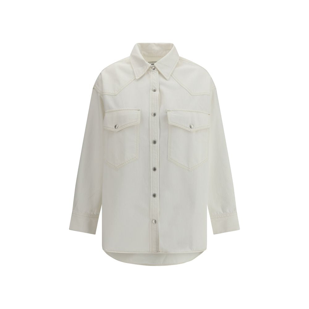 Agolde White Denim Shirt