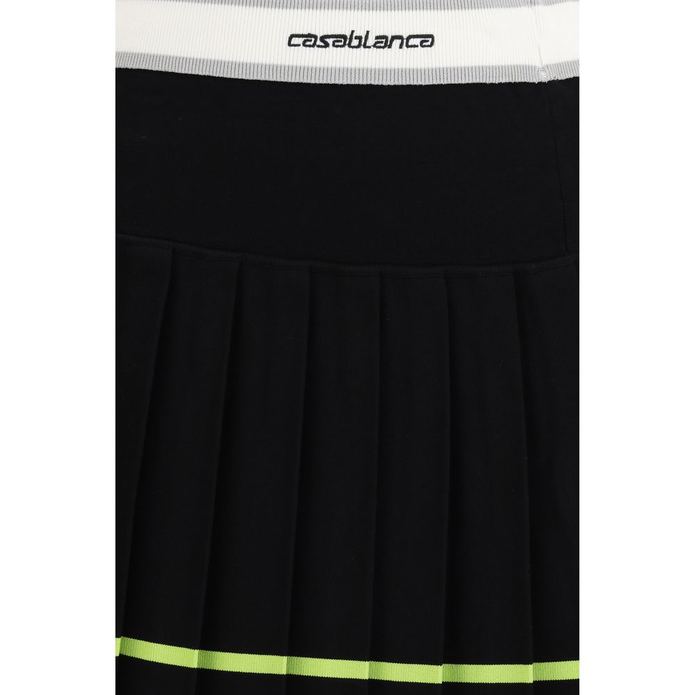 Casablanca Black Viscose Mini Skirt