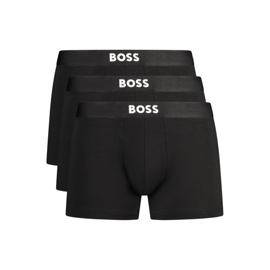 Hugo Boss Black Cotton Men's Boxer Shorts