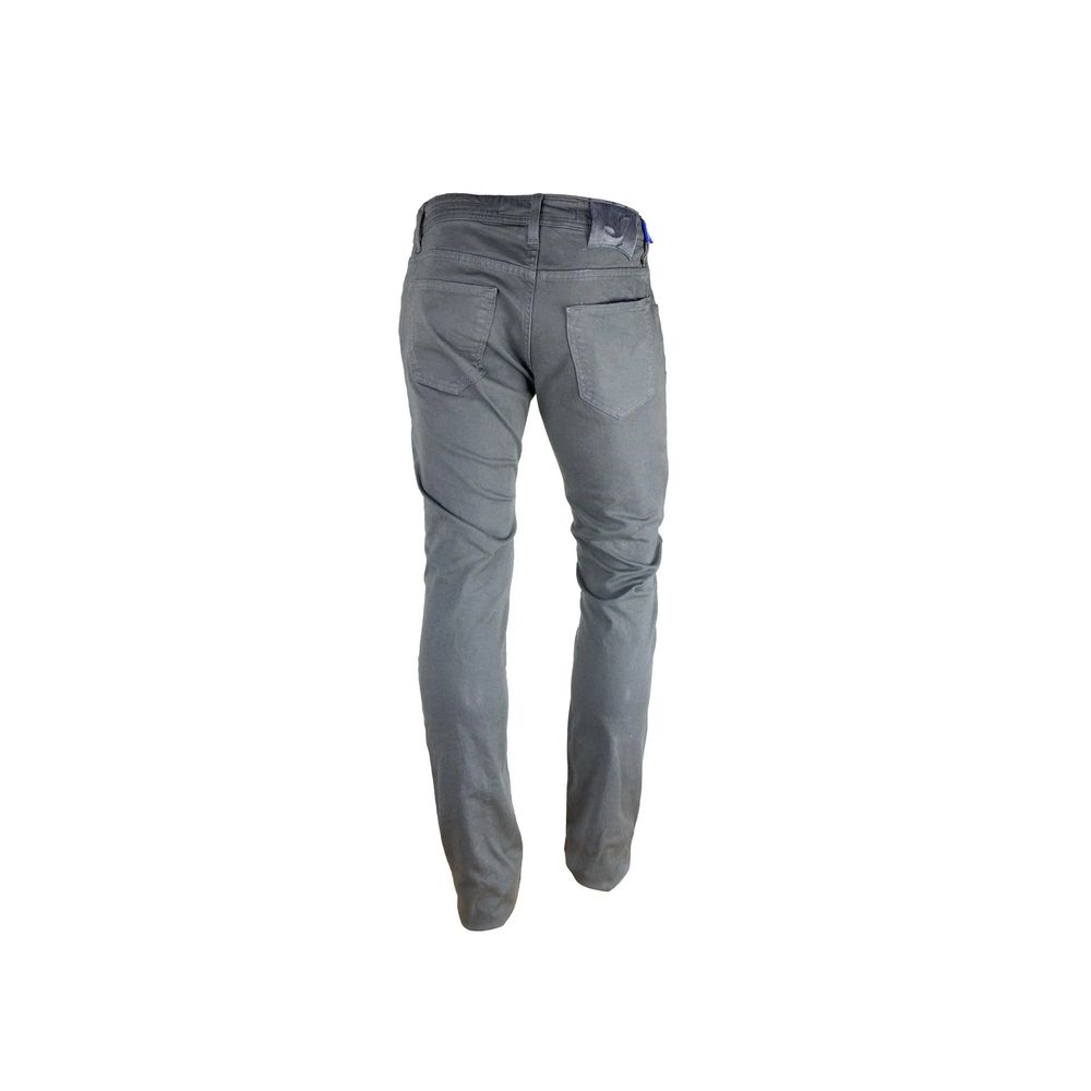 Jacob Cohen Gray Cotton Slim Fit Jeans