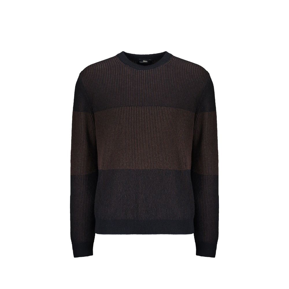 Herno Blue Wool Sweatshirt