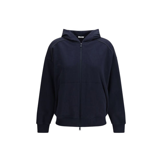 Brunello Cucinelli Blue Cotton Sweatshirt
