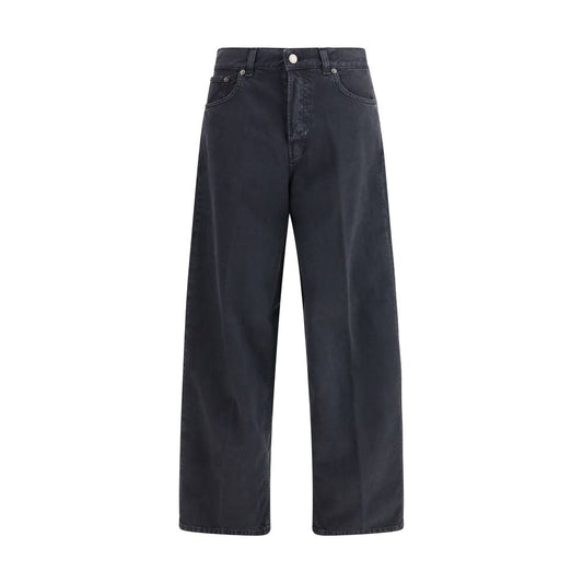 Haikure Black Cotton Straight-Leg Jeans