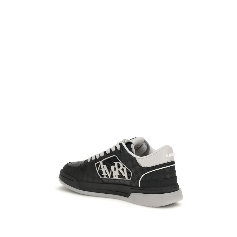 Amiri Black Calf Leather Bos Taurus Low Top Sneakers
